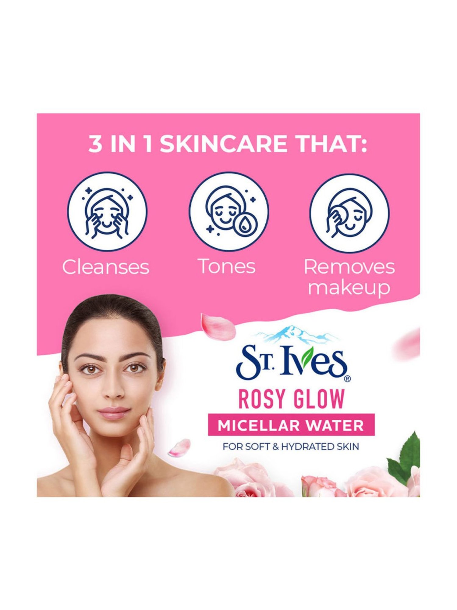 St. Ives Rosy Glow Micellar Water Rose - 400 ml