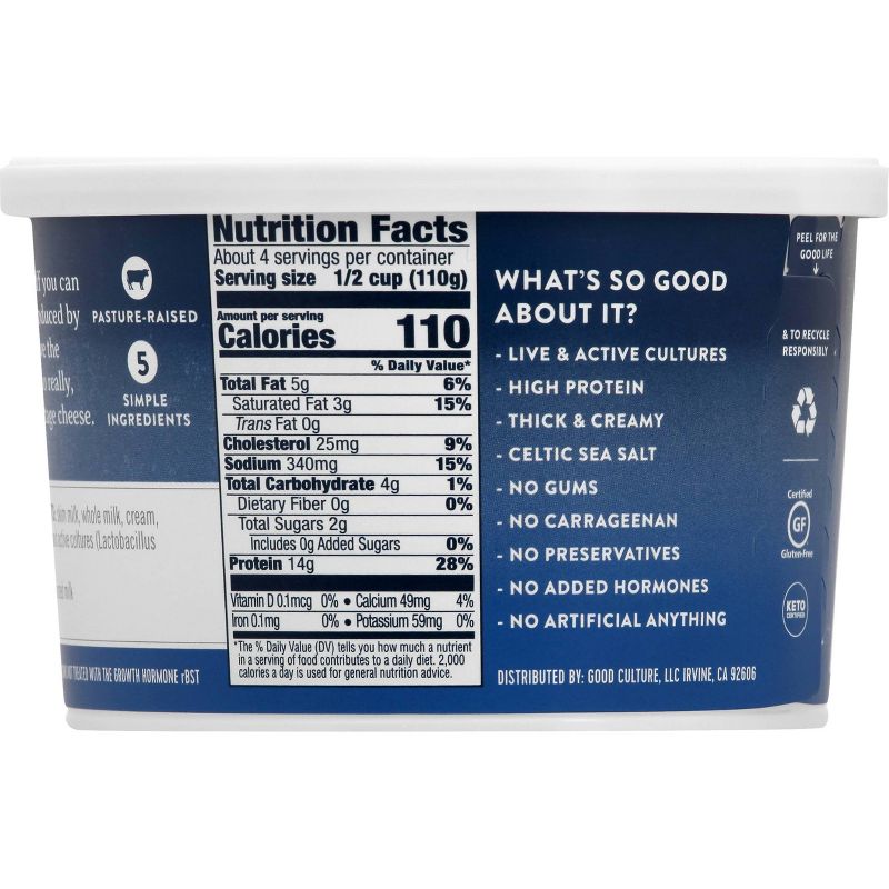 Knudsen Strawberry Cottage Cheese Doubles - 4.7oz