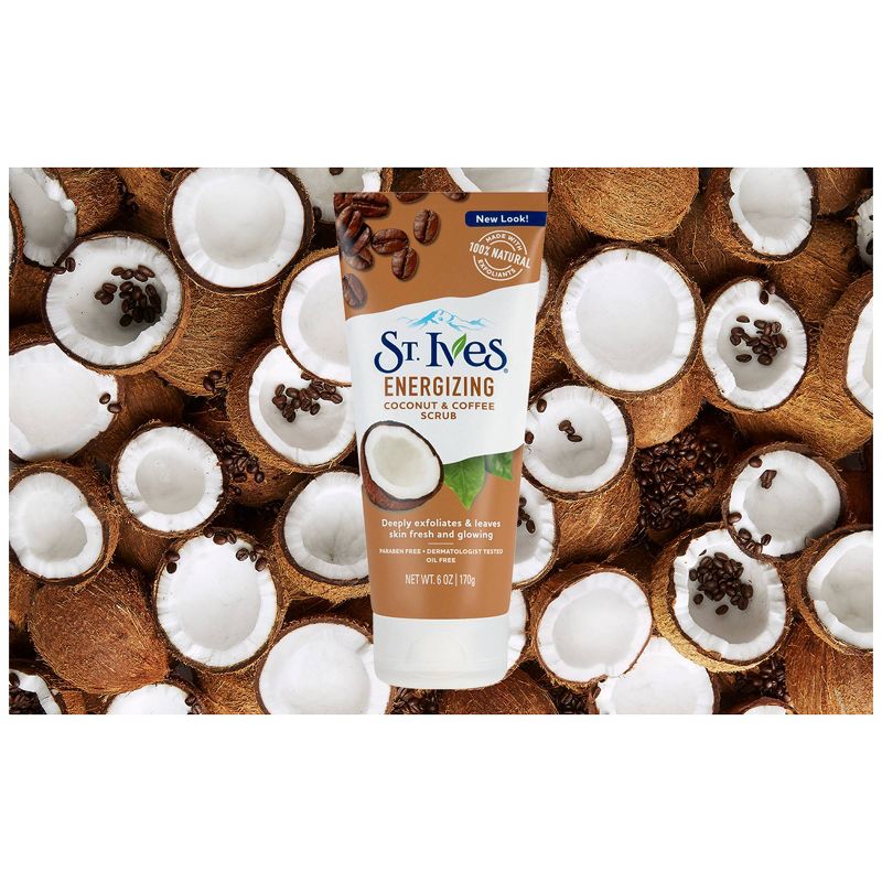 St. Ives Energizing Scrub - Coconut & Coffee - 6oz