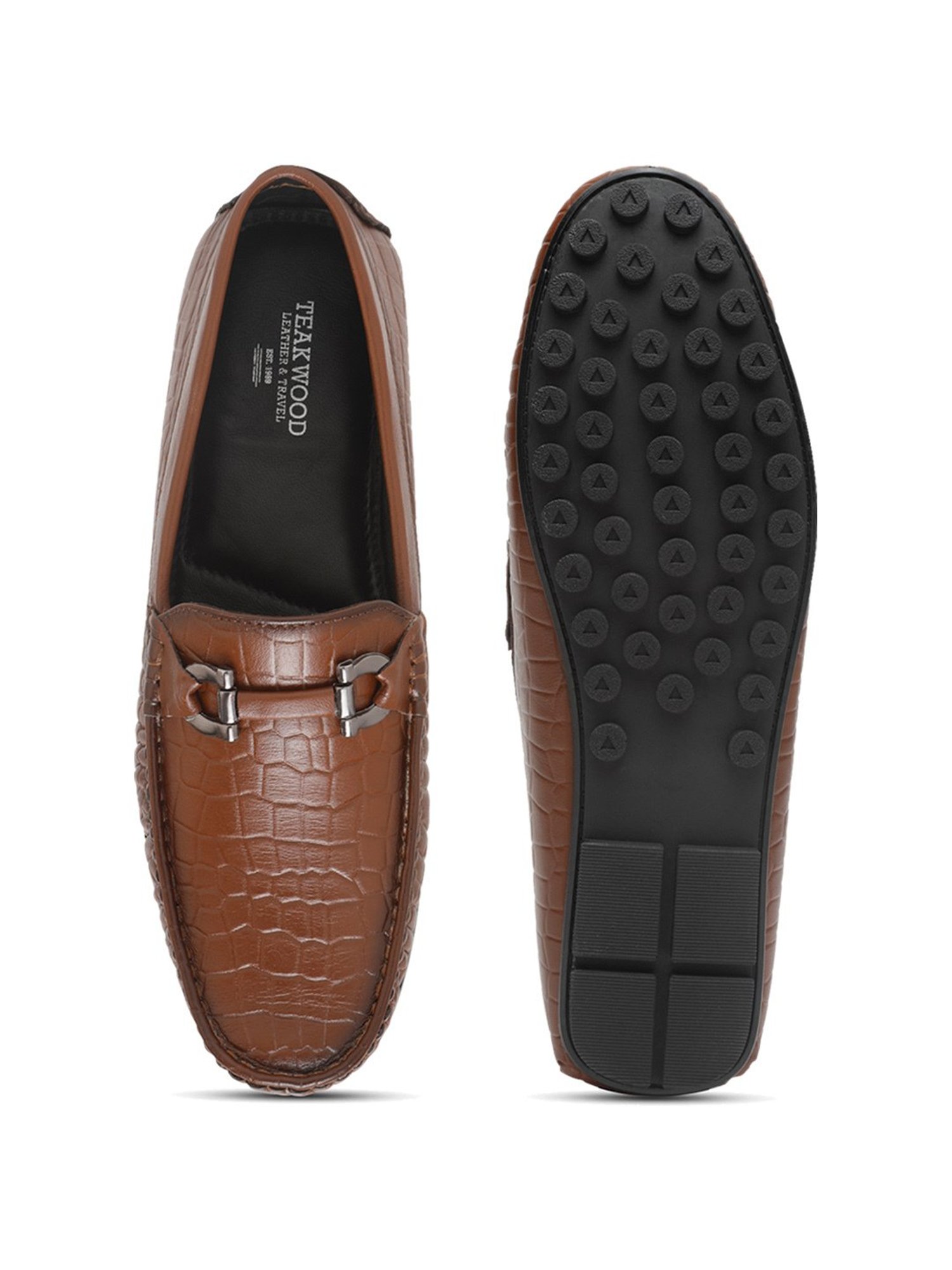 Teakwood Leathers Men's Brown Casual Loafers