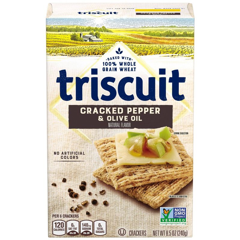 Triscuit Cracked Pepper & Olive Oil Crackers - 8.5oz