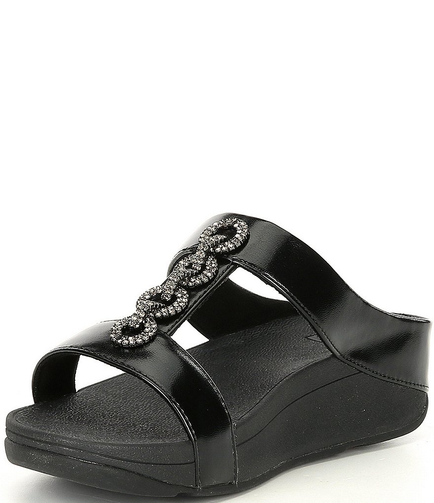 FitFlop Fino Sparkle Crystal Embellished Slides