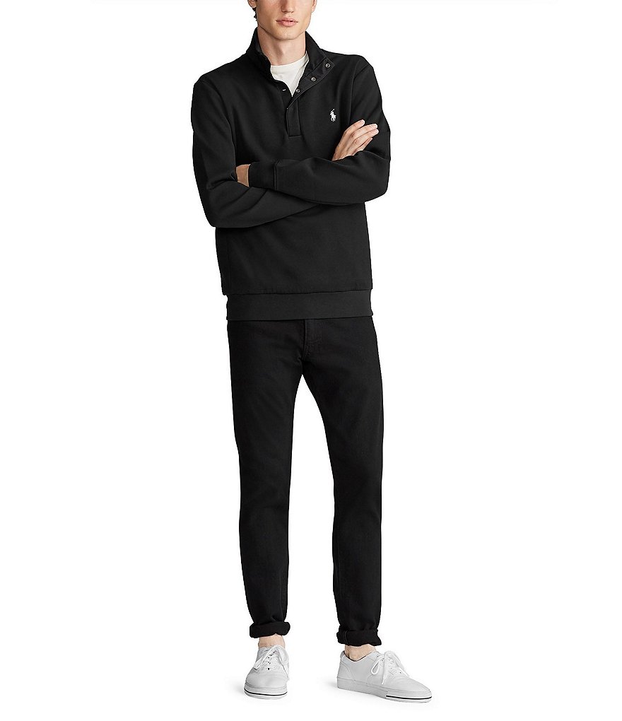 Cutter & Buck Big & Tall Traverse Stripe Performance Stretch Half-Zip Pullover