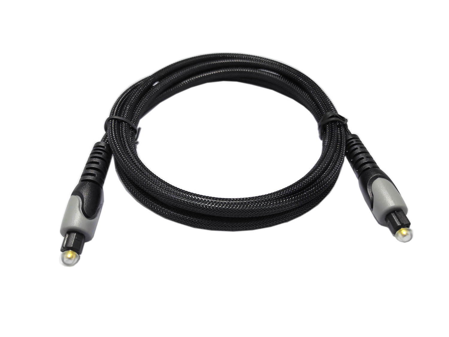 Easyday Optical Cable Digital Audio 1.5m - Flexible Nylon Braided Toslink Port Cable Optical Cable for Soundbar, Smart TV, PS4, X-Box, DVD/CD, Home Theater and More