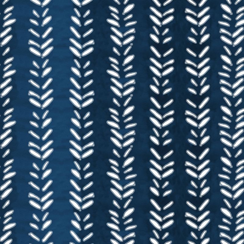 Flutter Shibori Outdoor Seat Cushion Indigo - Skyline Furniture