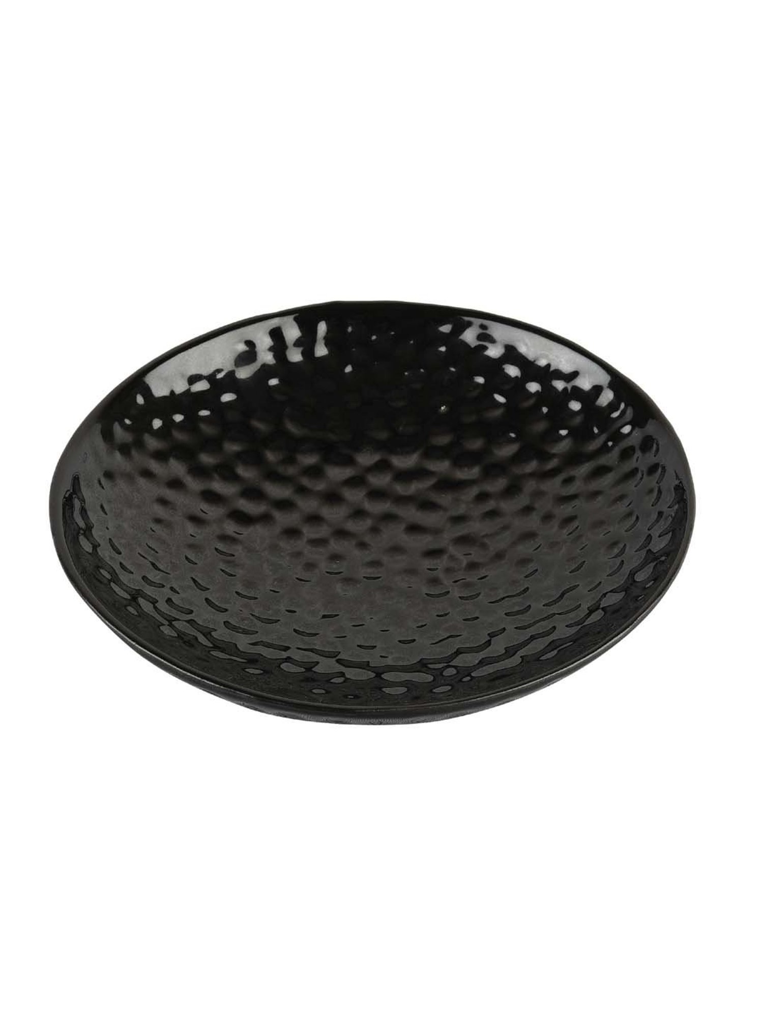 VarEesha Awesome Solids Black Ceramic Serving Platter - Set of 1