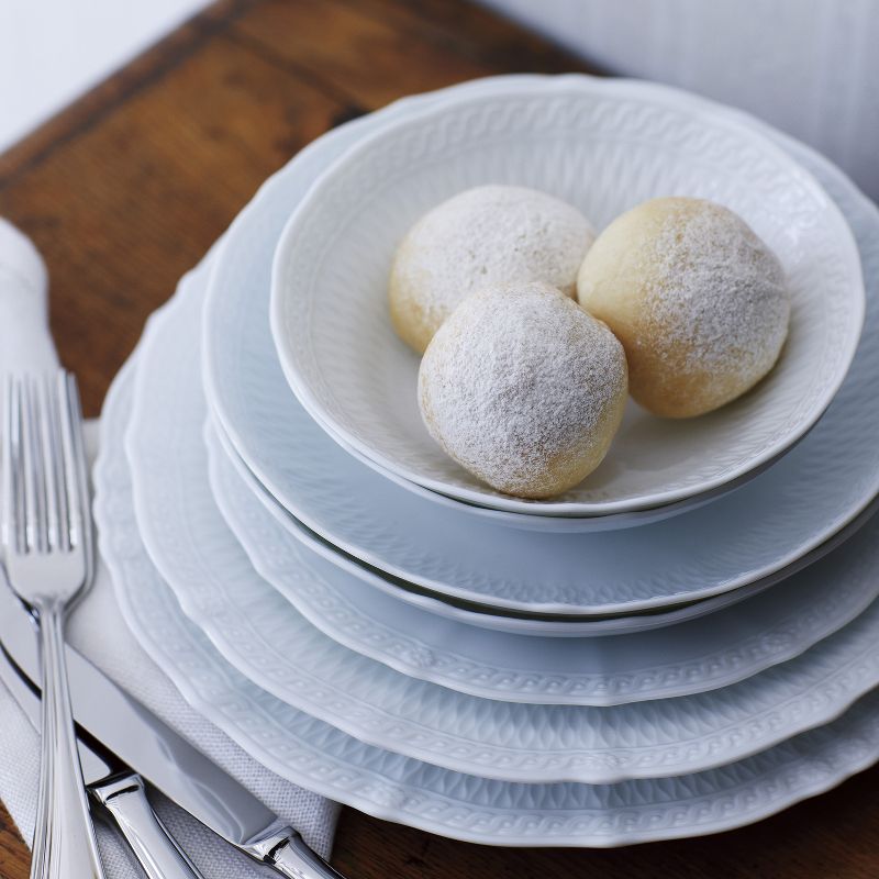 Noritake Cher Blanc Salad Plate, Round, 8 1/2"Set of 4,