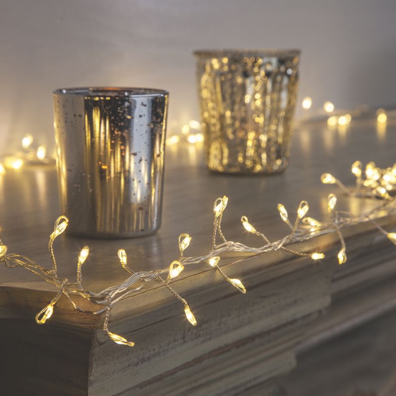 Everlasting Glow 6-Foot Long Electric Firecracker Garland with LED Lights and Multi-Function Controller