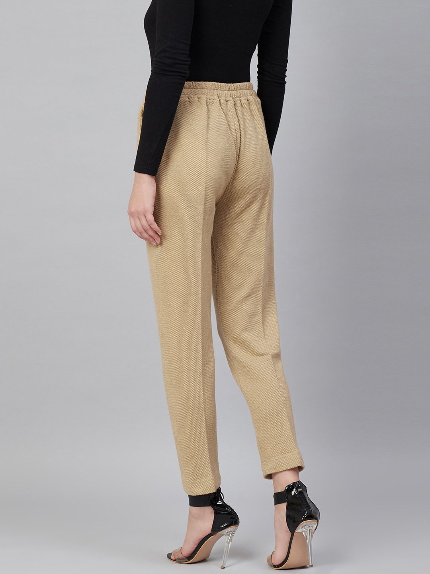 Cayman Beige Mid Rise Pants