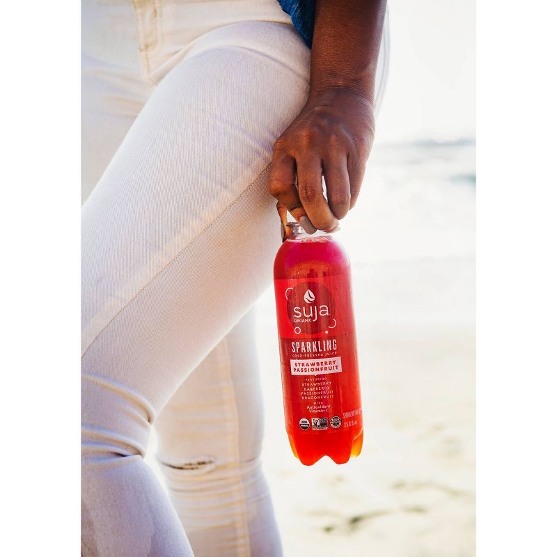 Suja Organic Sparkling Juice Strawberry Passionfruit - 12 fl oz