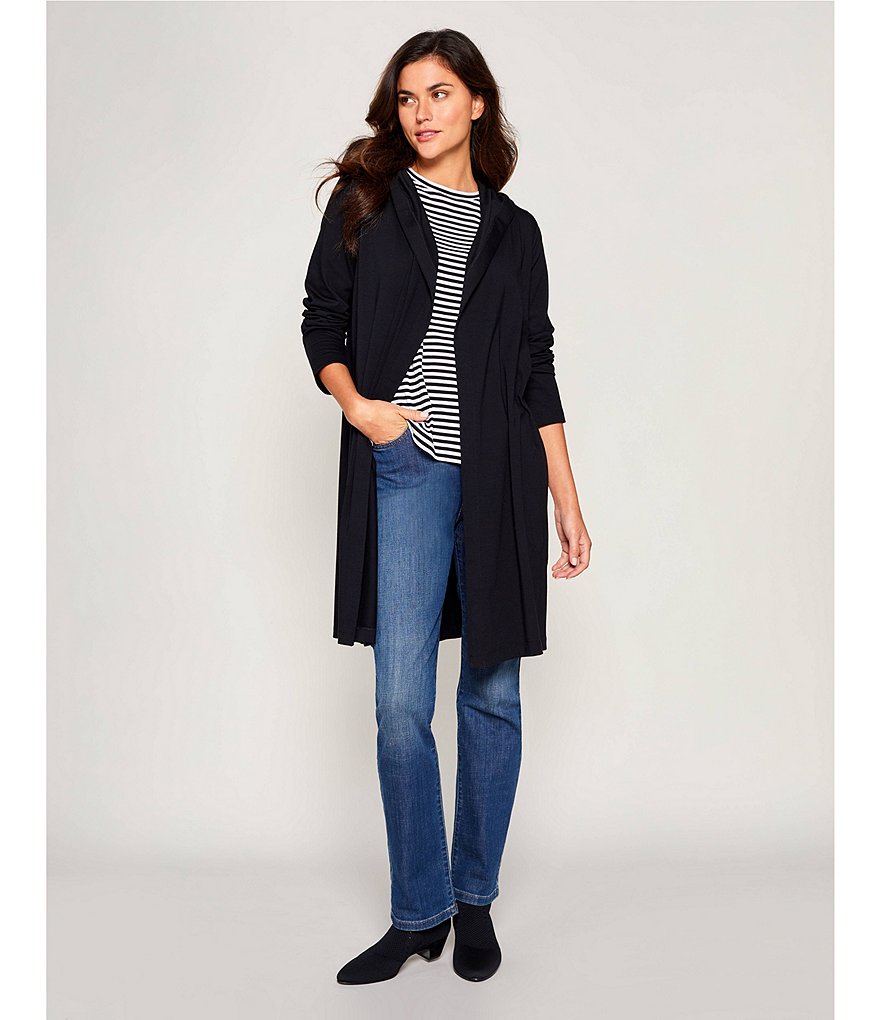 Eileen Fisher Purl Stretch Block Heel Sock Booties