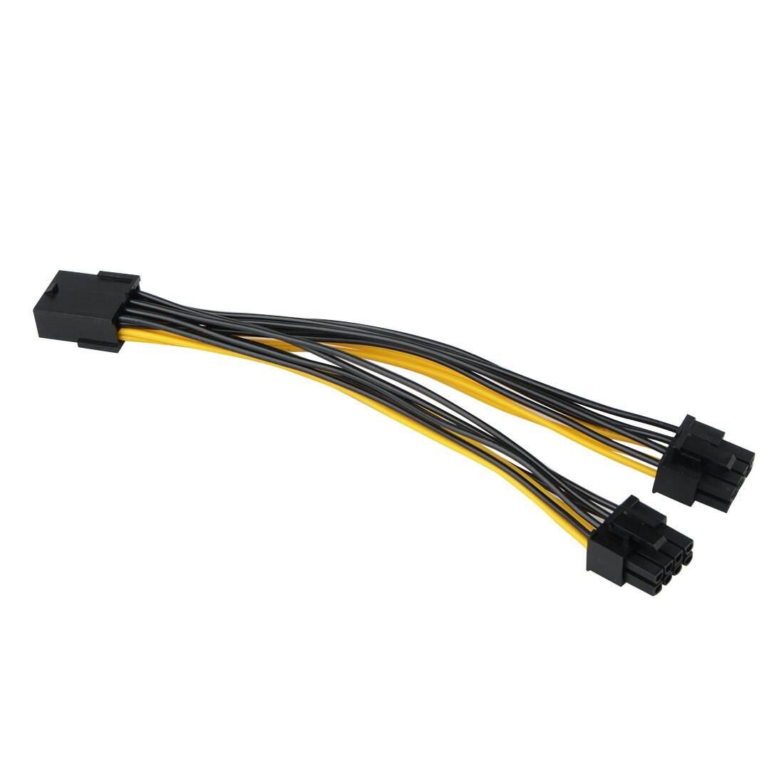 Order New 20cm GPU 8pin to Graphics Video Card Double PCI-E PCIe 8Pin ( 6Pin + 2Pin ) Power Supply Splitter Cable Cord Famale to Male