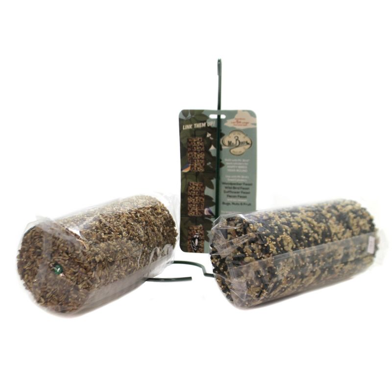 Home & Garden 11.0" Cylinder Feed Cakes & Stand S/3 No Mess Never Melt Bird Mr Bird  -  Bird And Wildlife Food