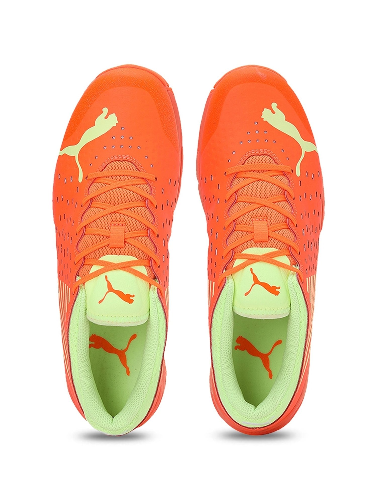 Nivia Men's Track and field-100 Orange Cricket Shoes