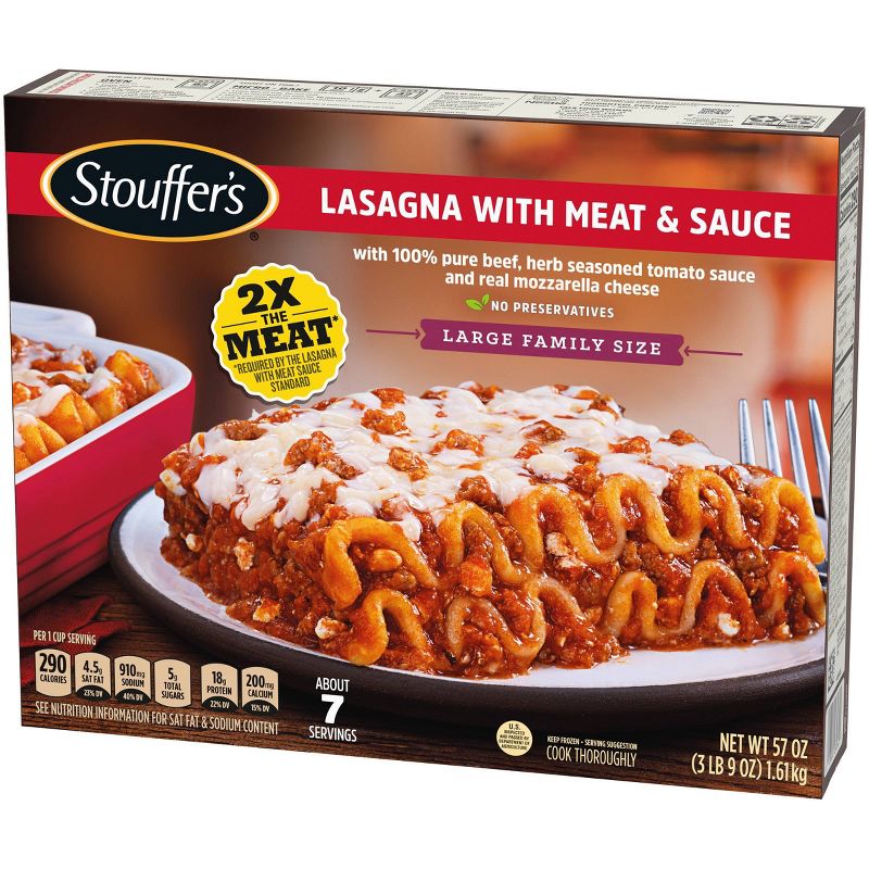 Stouffer's Family Size Frozen Lasagna with Meat & Sauce - 57oz