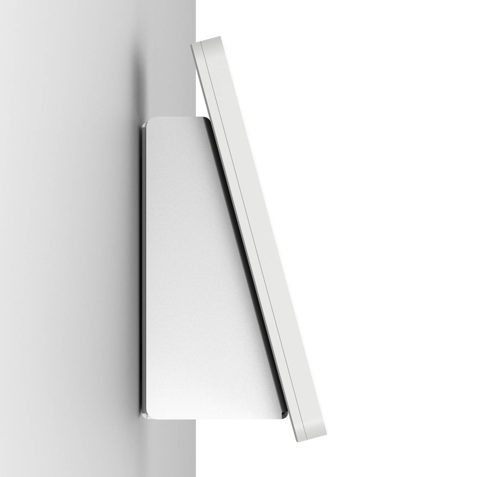 VidaMount White Enclosure and Fixed Tilted 15&deg; Wall Mount [Bundle] compatible with iPad Mini 4 & 5