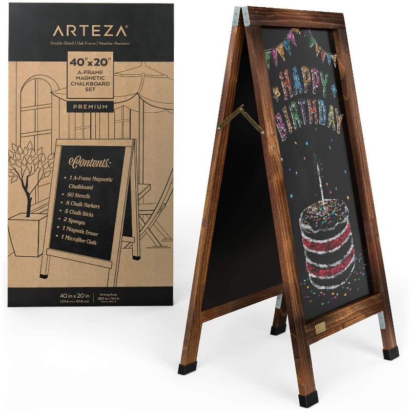 U Brands 40"x30" Linen Bulletin Board White Decor Frame