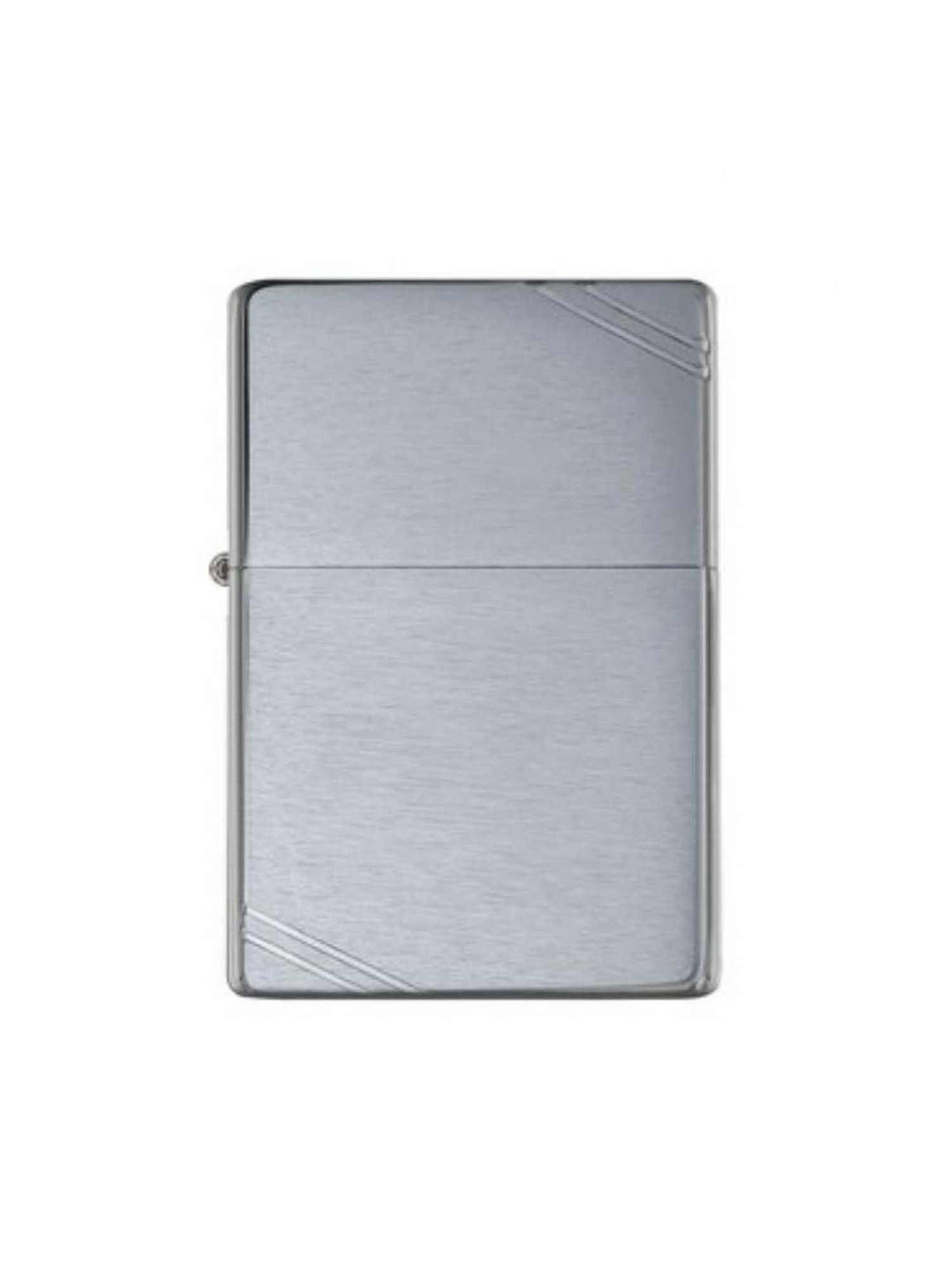 Zippo Silver Brushed Vintage with Slashes Brass Windproof Pocket Lighter