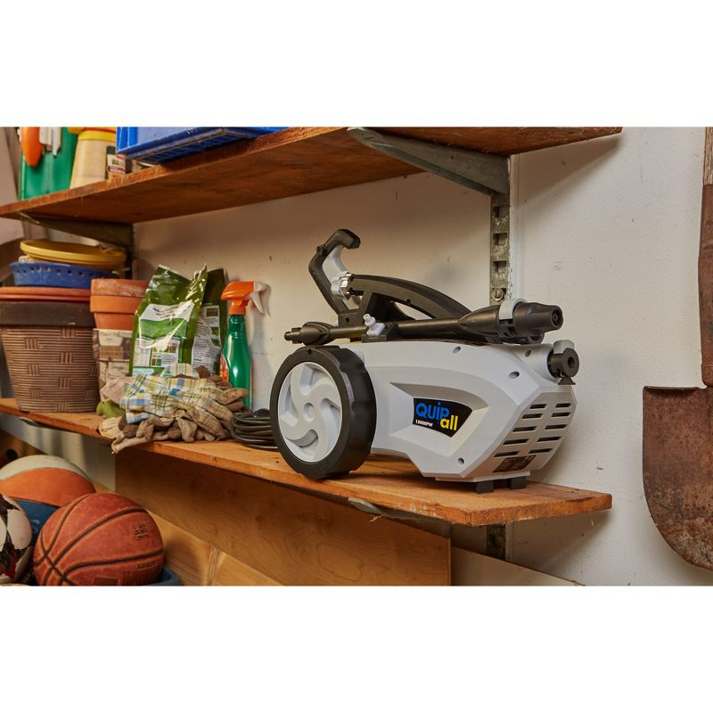 Quipall 1500EPW 1500 PSI 11 Amp 1.5 GPM Electric Pressure Washer With Convenient Multi-Nozzle