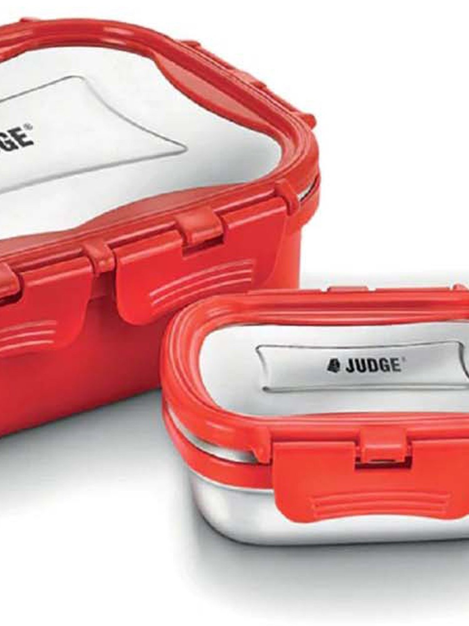 JUDGE Red & Silver Stainless Steel Thermo Insulated Lunch Box Set
