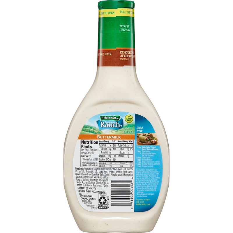 Hidden Valley Buttermilk Ranch Salad Dressing & Topping - 16fl oz