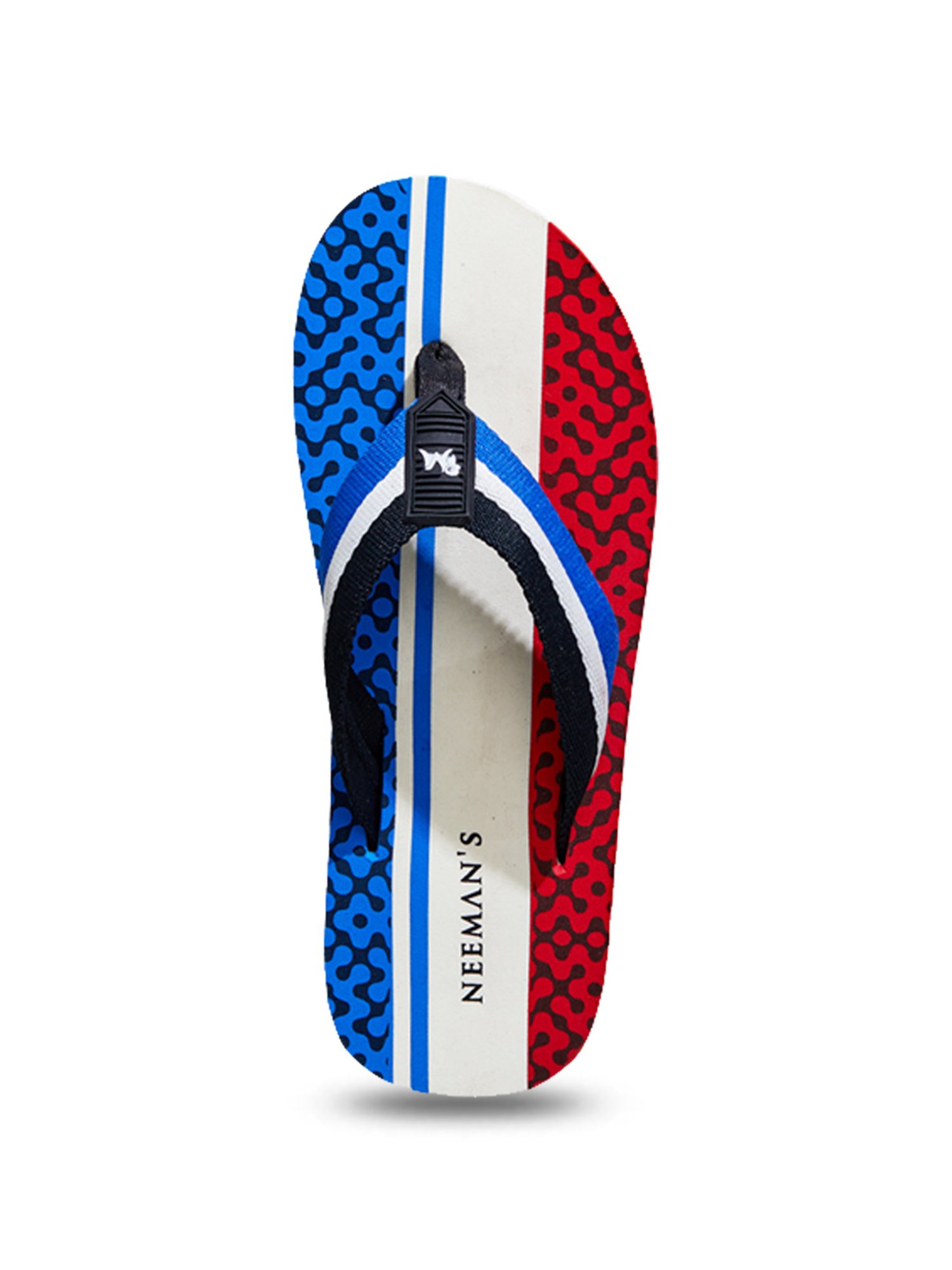 Neemans Men's Striped Fusion Multicolor Flip Flops