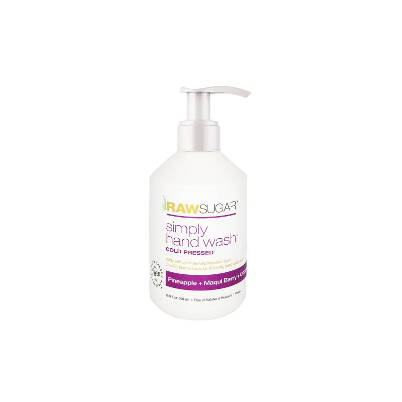 Raw Sugar Simply Hand Wash Pineapple + Maqui Berry + Coconut - 16.9 fl oz