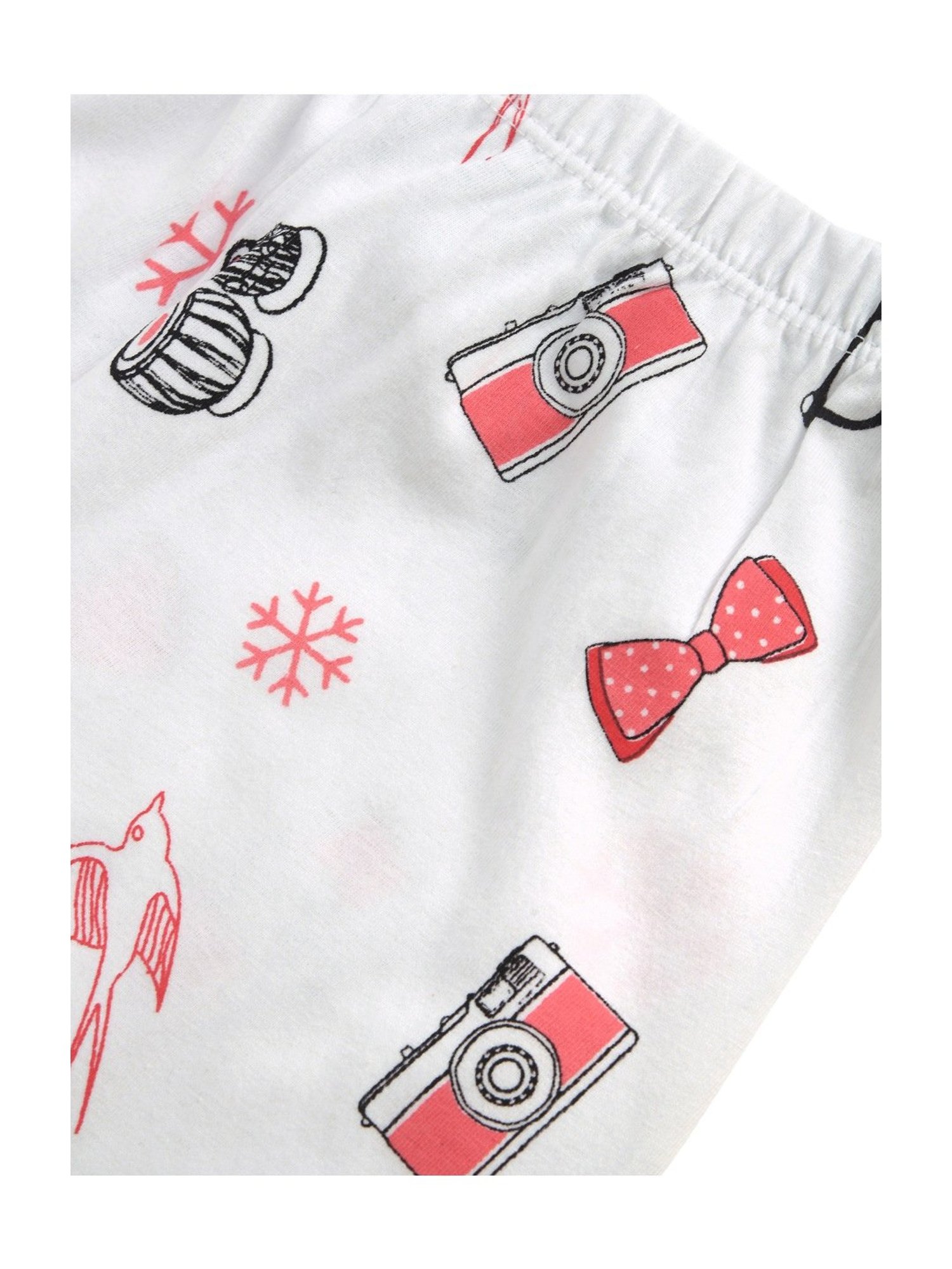 Kids Craft Peach Cotton Printed T-Shirt & Pants