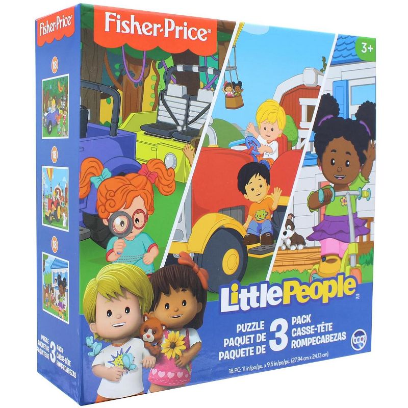 The Canadian Group Fisher-Price Little People 18 Piece Jigsaw Puzzle 3 Pack