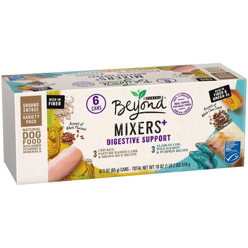 Purina Beyond Mixers Digestive Support Chicken & Cod Wet Dog Food - 3oz/6ct Variety Pack