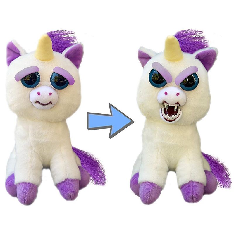 William Mark Corp Feisty Pets 8.5" Plush, Glenda Glitterpoop Unicorn