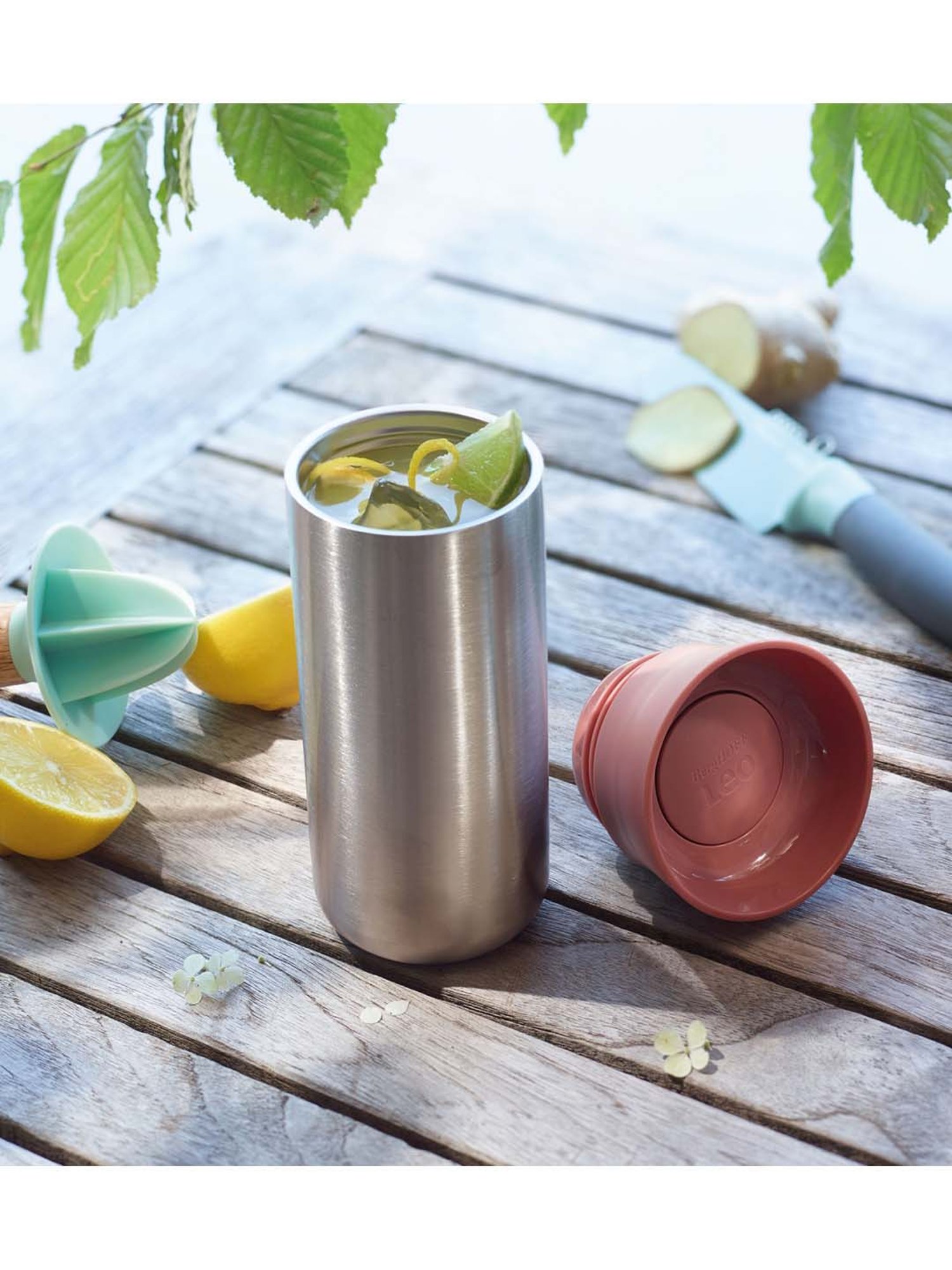 BergHOFF Leo Pink & Silver Thermal Mug (330 ml) - Set of 1