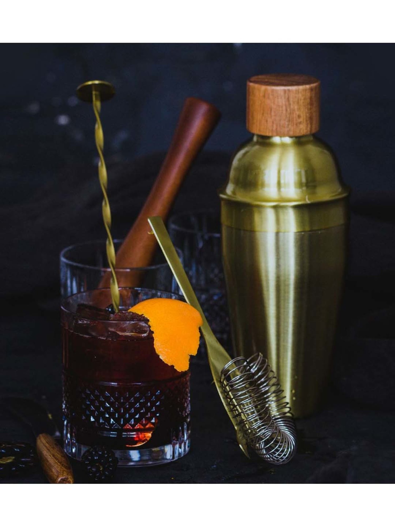 BarCraft Golden Cocktail Tools (0.45 L) - Set of 6