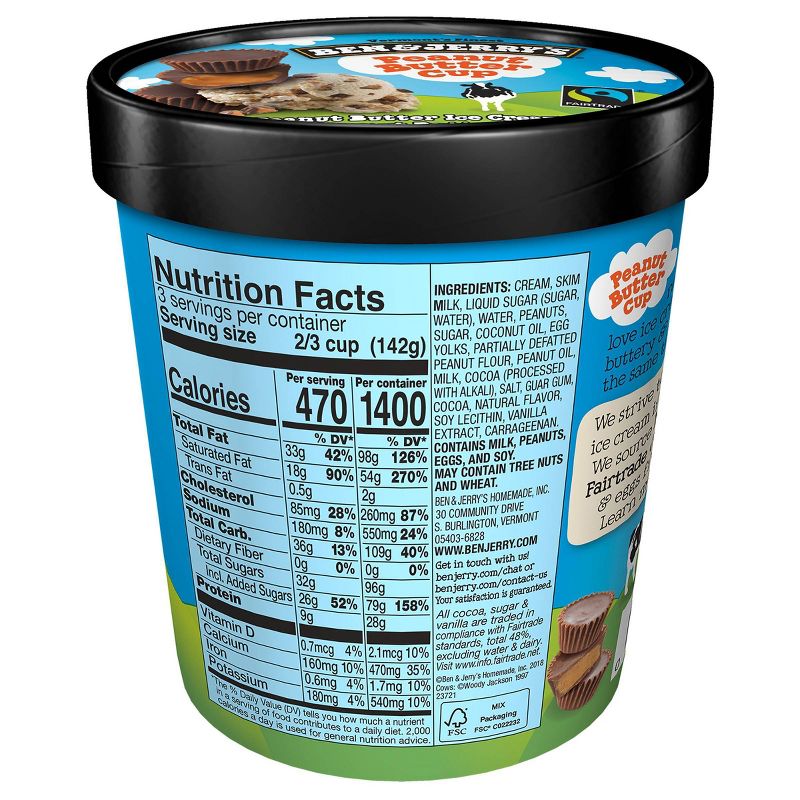 Ben & Jerry's Peanut Butter Cup Ice Cream - 16oz