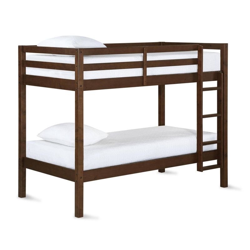 Twin over Twin Jimmy Bunk Bed Mocha - Dorel Living