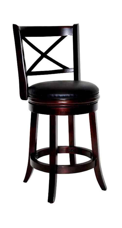 Boraam 24" Georgia Swivel Stool in Cappuccino Finish