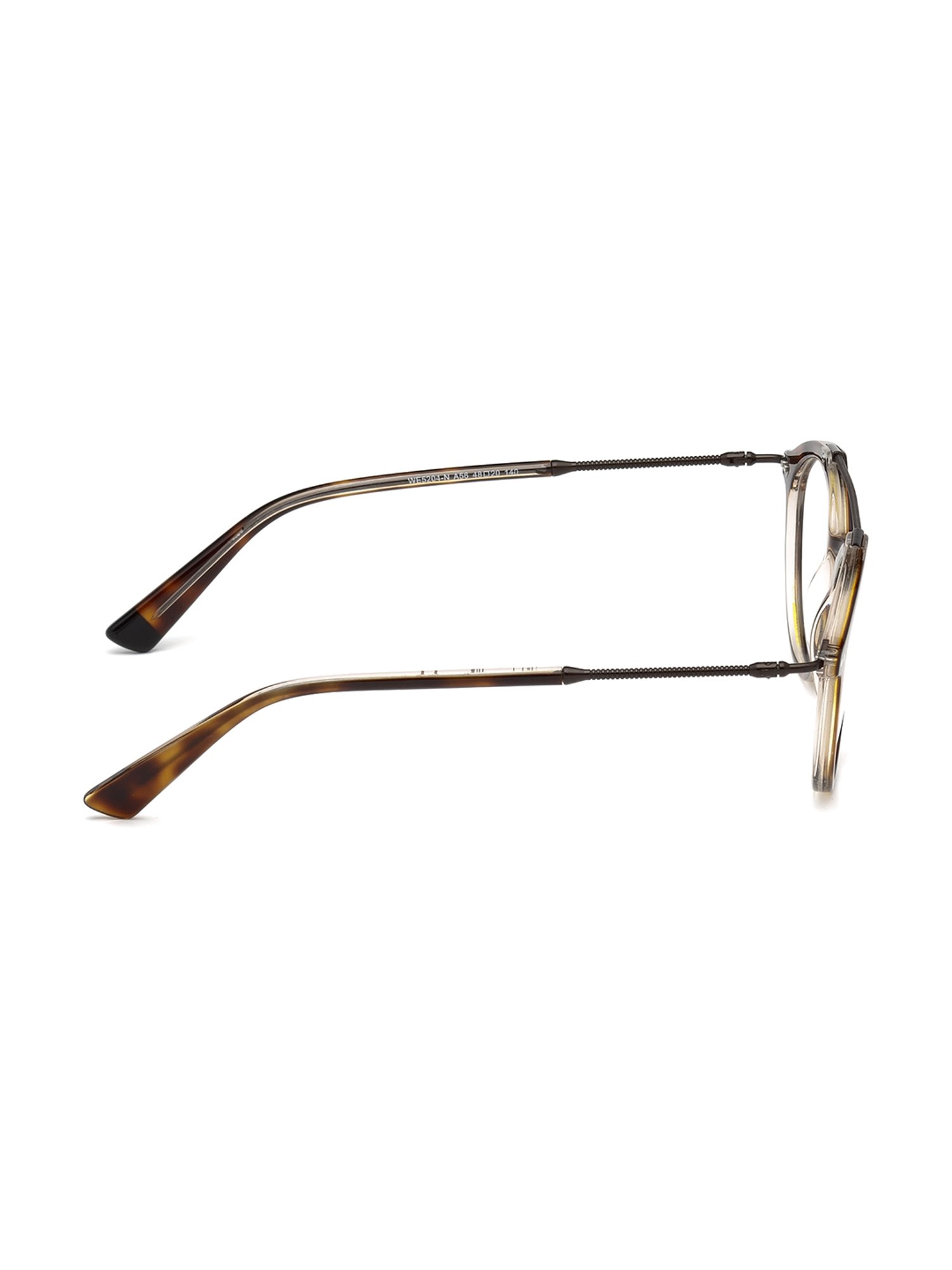 Web Eyewear Brown Round Eye Frames for Men