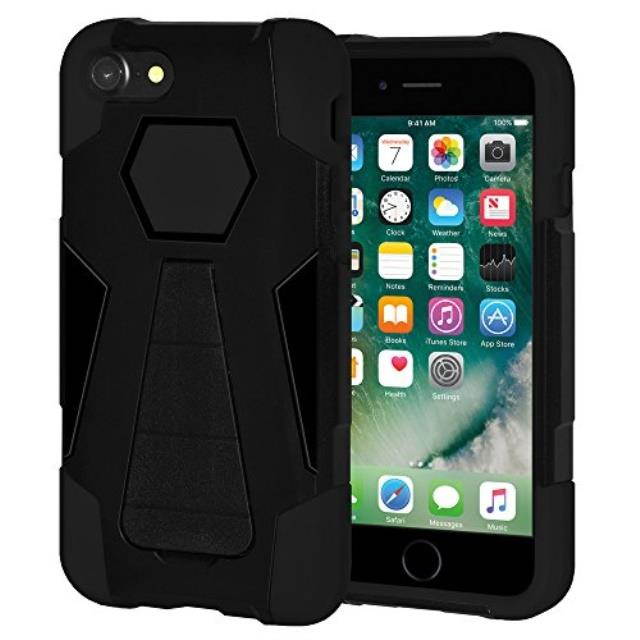iPhone 7 Case Hybrid Impact Resistant Dual Layer Soft Cover Hard Shell Kick Stand Case for Apple iPhone 7