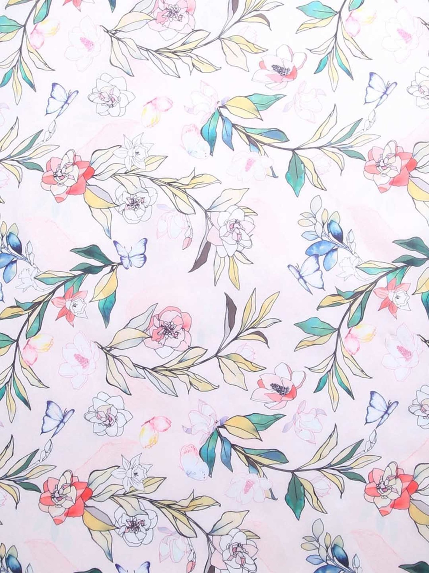 Aditi Wasan White Floral Stole