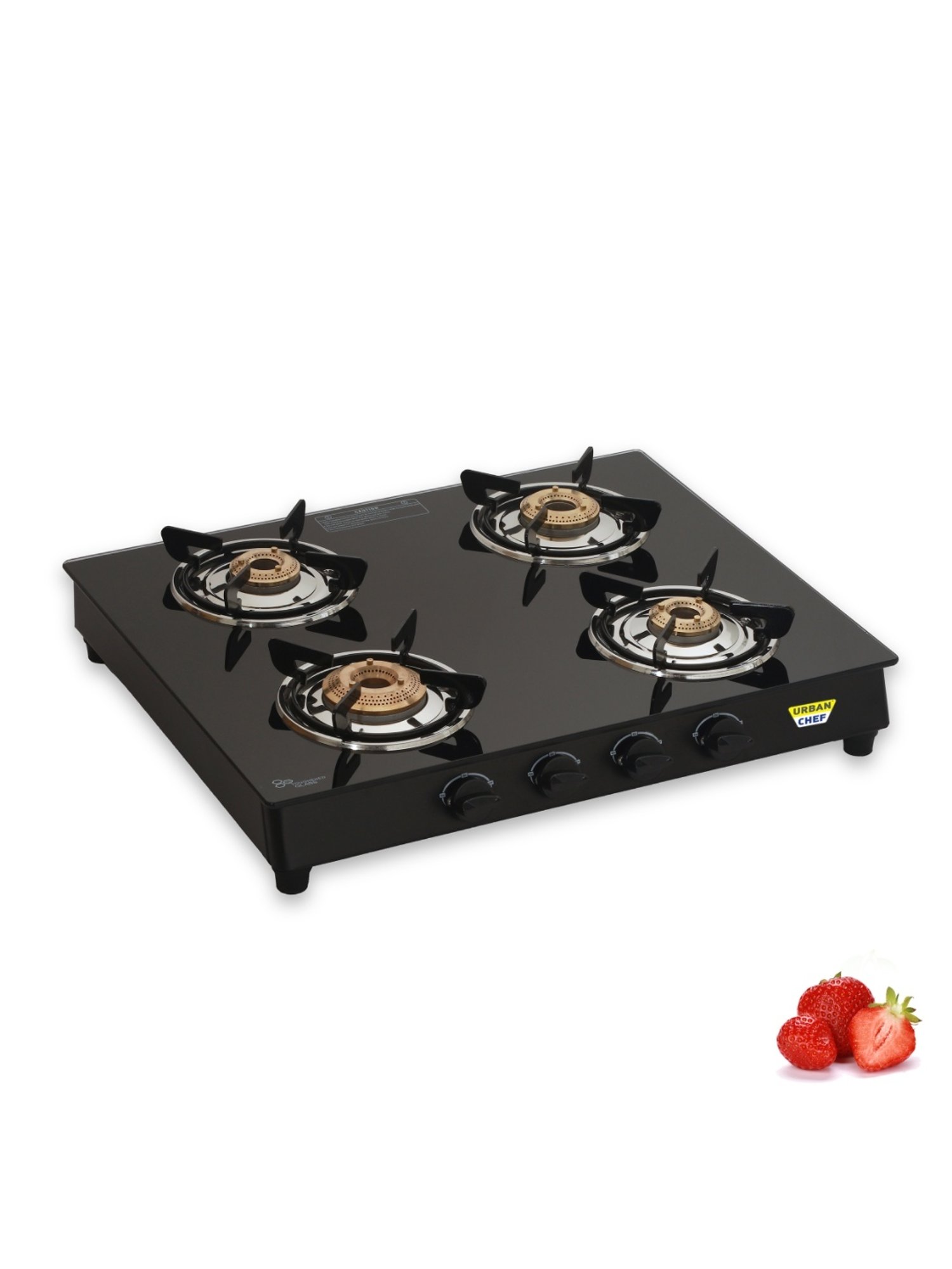 Urban Chef Gas Stove with 4 burners ( Black )