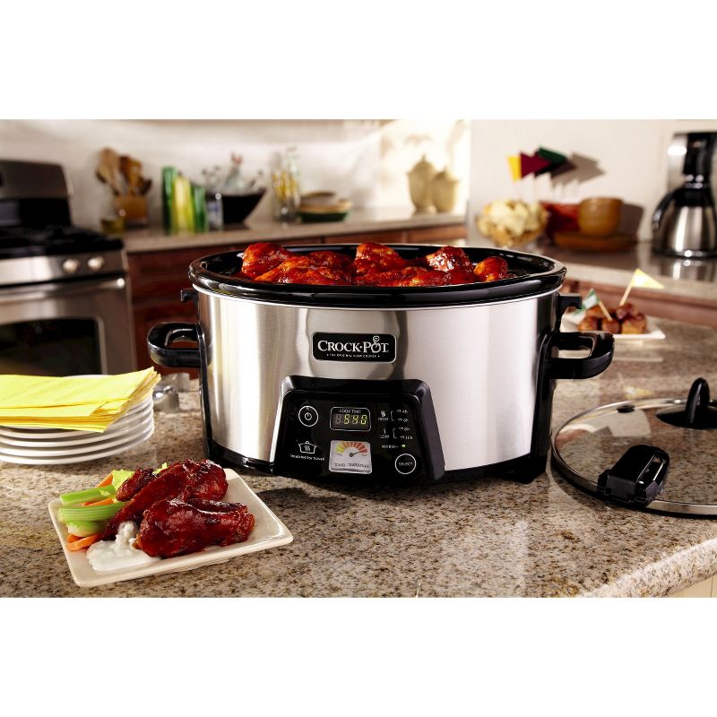 Crock-Pot 6qt Programmable Cook & Carry Slow Cooker Black SCCPVLF605-B