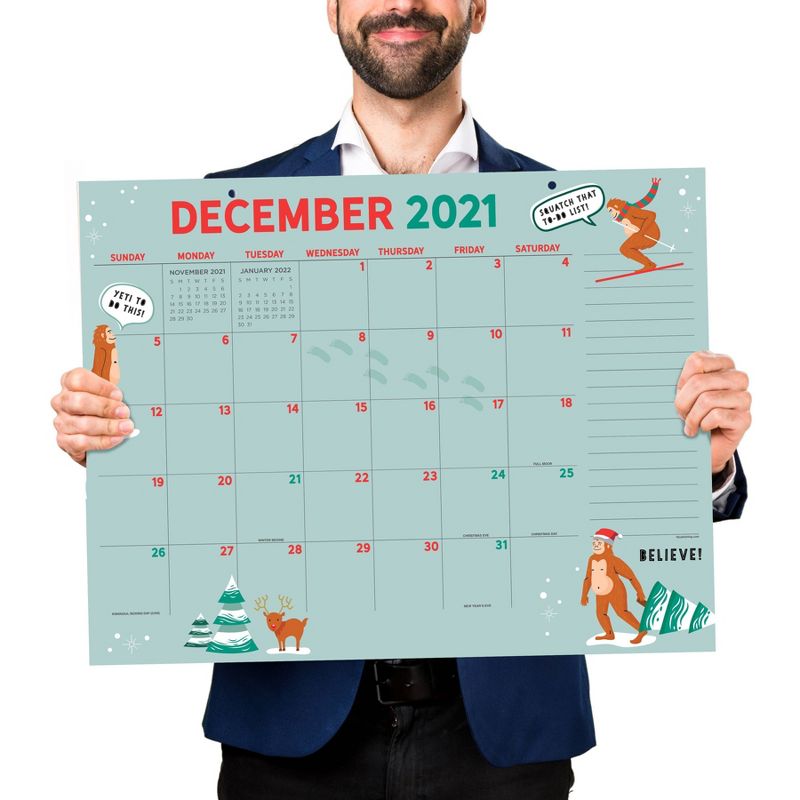 2021-22 Academic Desktop Calendar Monthly Theme Monthly - The Time Factory