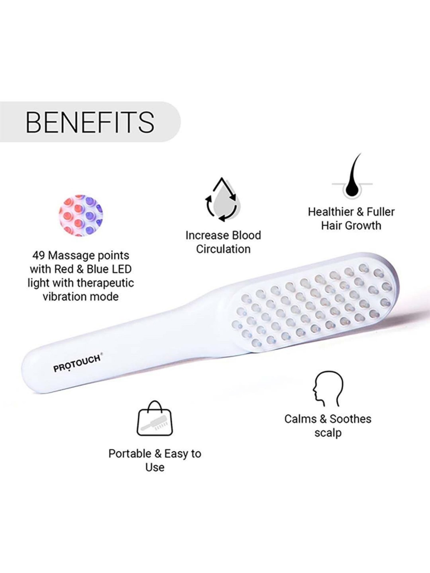 WINSTON Manual Hair Scalp Massager for Hair Growth & Head Massage