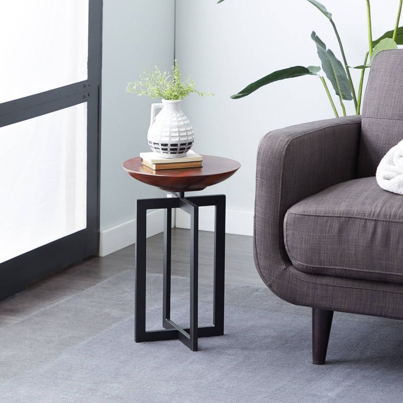 Contemporary Wood Accent Table Brown - Venus Williams Collection