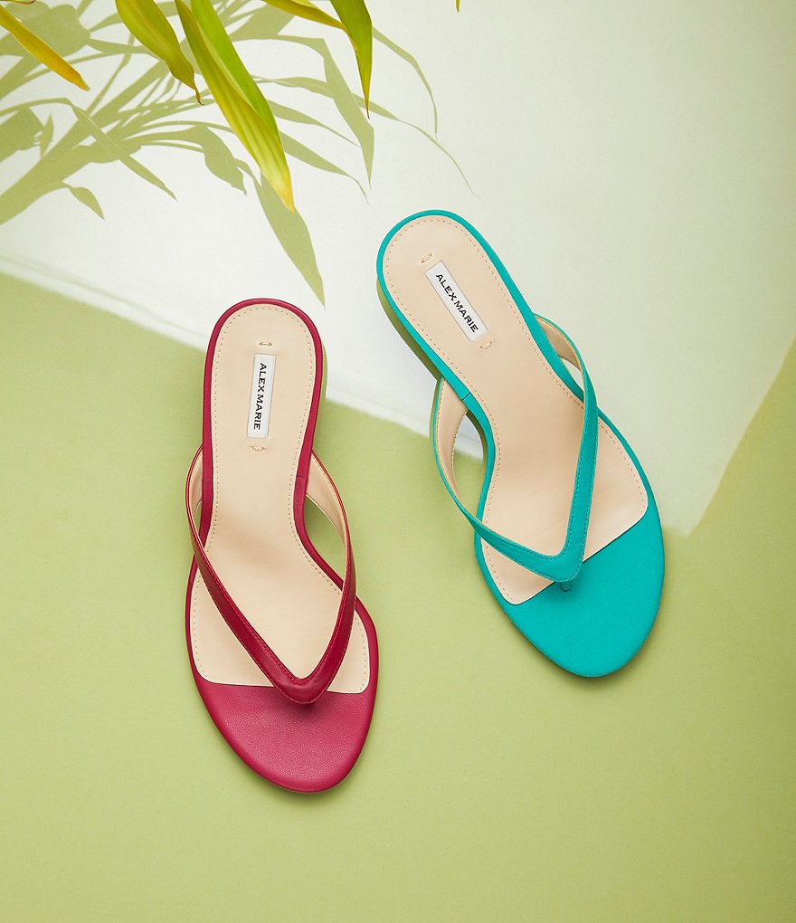Alex Marie Naudia Leather Thong Sandals