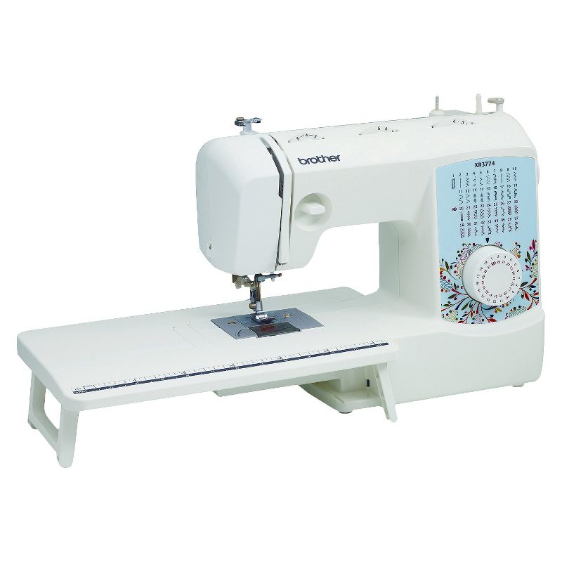 Singer M3500 Portable Sewing Machine with 110 Stitch Applications, Pack of Needles, Bobbins, Seam Ripper, Zipper Foot, and More Accessories, White