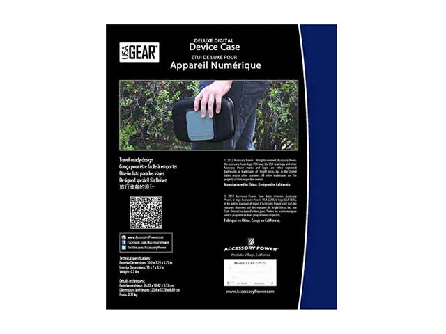 Universal Travel Case for 5 Inch Garmin nuvi GPS & Accessories by USA Gear - Works With Garmin nuvi 68LMT, nuvi 58, nuvicam LMTHD and More GPS Units, Chargers, Adapters and Memory Cards