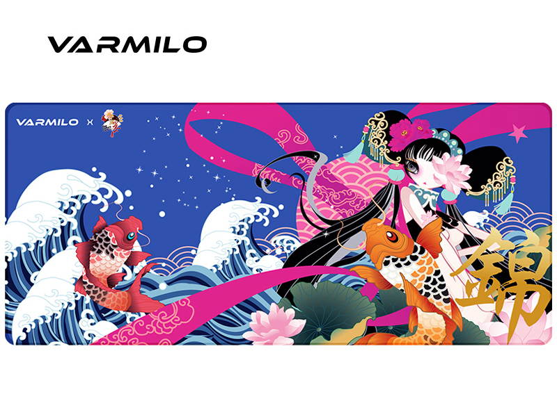Varmilo Extra Large National Beauty Beijing Opera Desk Pad/Mat with Stitched Edges  Mouse Pad