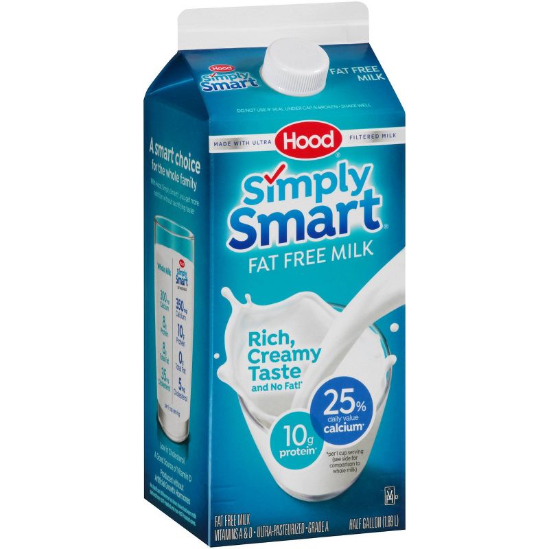 Hood Simply Smart Skim Milk - 0.5gal