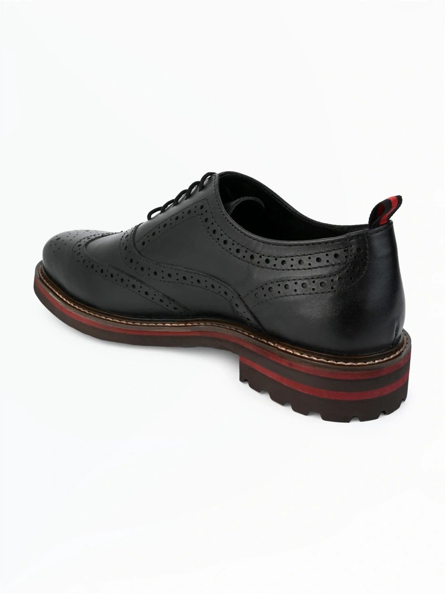 Alberto Torresi Men's Black Brogue Shoes